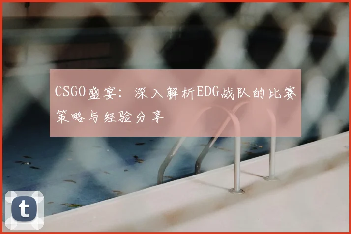 CSGO盛宴：深入解析EDG战队的比赛策略与经验分享